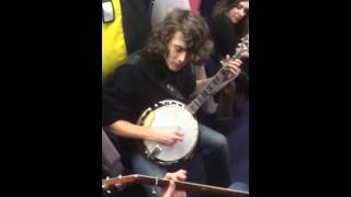 Dueling Banjos by Flats amp Sharps on a Bristol to London Train [upl. by Filberte]