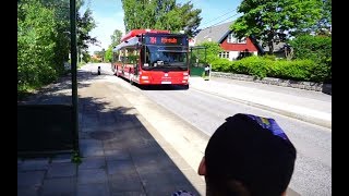 Sweden Stockholm ride with bus 704 from Prostvägen to Huddinge bus terminal [upl. by Baalman]