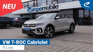 VW TROC Cabriolet RLine Ivory Silver Metallic 2022  Innenraum  Exterior [upl. by Tedie]