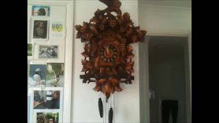 Rare Kuner musical cuckoo clock [upl. by Htebyram]