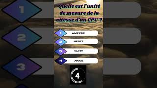 QUIZ INFORMATIQUE  IMPOSSIBLE [upl. by Akinoj]