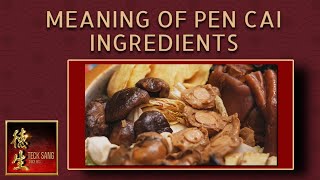 Meaning of Pen Cai Ingredients  Decoding Chinese New Year Pen Cai CNY 2024 [upl. by Adala]