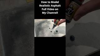 How to Make Realistic Asphalt Texture for Miniature Roads and Parking Lot Dioramas diy asphalt [upl. by Yedoc]