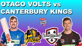 otago volts vs canterbury kings t20 match  volts vs kings super smash t20 [upl. by Eojyllib]