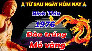 ĐÀO TRÚNG MỎ VÀNG BÍNH THÌN 1976 GẶP THỜI PHẤT MẠNH TỪ NAY ĐẾN HẾT THÁNG ĐỔI ĐỜI GIÀU HƠN TRÚNG SỐ [upl. by Reneta]