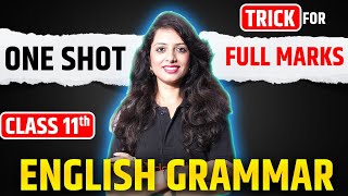 Class 11 English Grammar One Shot in Hindi➡️ Hindi Medium Class 11 Full English Grammar in One Video [upl. by Harrod]