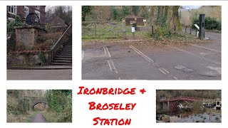 Exploring Ironbridge and Broseley Railway Station site  Severn Valley Line  Telford [upl. by Atteynad]