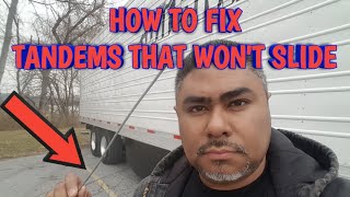 HOW TO FIX TRAILER TANDEMS THAT WONT SLIDE  One of many ways [upl. by Mas960]