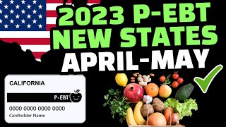 PEBT 2023 APRILMAY 18 STATES APPROVED EBT FOOD STAMPS amp P EBT 30 RELOAD DATES CALIFORNIATEXAS [upl. by Ainyt]