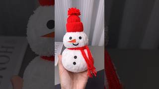 Easy Snowman Craft  Easy Christmas Craft  Christmas Decorations DIY  Paper Snowman kaise banate [upl. by Eibber]