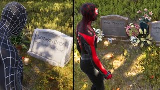 SpiderMan 2  Peter and Miles Visit Aunt May Uncle Ben and Miles Dads Grave [upl. by Maclay]