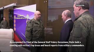 Putin visits command centre in Rostov on Don [upl. by Adalbert]