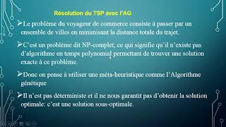 Algorithme génétique Résolution du Problème du Voyageur de Commerce TSP en Python 110 [upl. by Asilat]