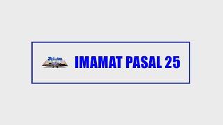 IMAMAT PASAL 25  TAHUN SABAT DAN TAHUN YOBEL Tahun Sabat Yobel [upl. by Ayifa]