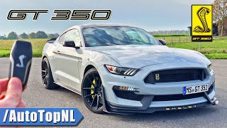 SHELBY MUSTANG GT350 REVIEW on AUTOBAHN NO SPEED LIMIT by AutoTopNL [upl. by Kram393]