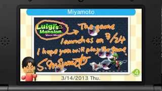 Nintendos Shigeru Miyamoto Delivers Spooky Swapnote [upl. by Olinde105]