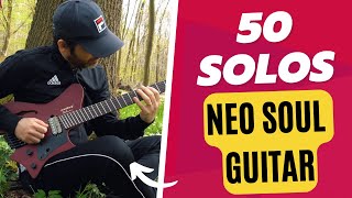 1 HORA DE GUITARRA NEO SOUL 50 solos de Neo Soul Guitar  Rodrigo Gouveia [upl. by Courtnay311]