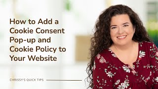 How to Add a Cookie Consent Popup and Cookie Policy to Your Website [upl. by Maire917]