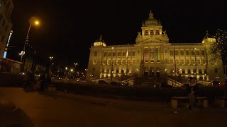 Prague Christmas night market 720p [upl. by Braynard]