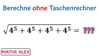 Berechne ohne Taschenrechner  Mathe Rätsel  Potenzen berechnen  Kopfrechnen  Mathe Alex [upl. by Demahum]