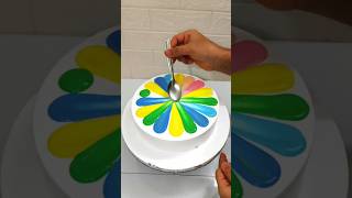 1kgRainbow 🌈Cake Amazing Design Birthday Cake cake cakedesign shorts short video youtube food [upl. by Nilknarf402]