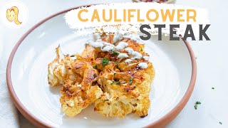 Super Easy Cauliflower Steaks  plantbased vegan [upl. by Slohcin]