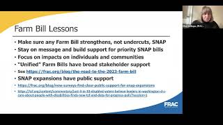 Farm Bill 101 Demystifying the Largest Piece of Legislation That Directly Affects SNAP [upl. by Etnomal5]