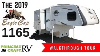 2019 Eagle Cap 1165 Truck Camper Walkthrough with Princess Craft RV [upl. by Lafleur]