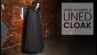 How to Make a Hooded Cloak with a Lining [upl. by Acirre]