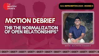 MOTION DEBRIEF DS Impromptus ’24  Round 4 Relationships [upl. by Notlok58]