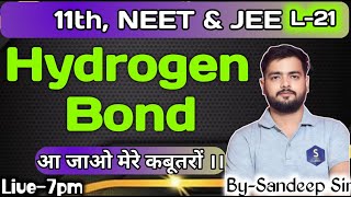 L21  Chap4  Hydrogen bond  Class11  NEET amp JEE [upl. by Jaddo]