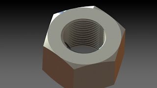 Tutorial de solidworksCurso Diseño de tuerca Fácil y rápido [upl. by Odelinda]