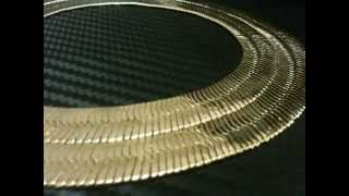 Gold Herringbone Chain 11mm 30 Inches [upl. by Lytton293]