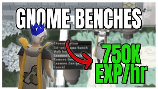 Easy Gnome Benches Guide for OSRS Rush 99 Construction [upl. by Amabil]