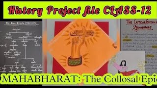 history project on mahabharata class 12  history project class 12  project file on mahabharata [upl. by Ber]