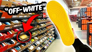 Found OFF WHITE Sneakers At The NIKE OUTLET [upl. by Hiasi]