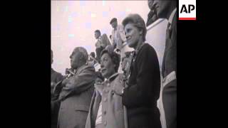 SYND 12669 FILE FILM SHOWING 1955 LE MANS ACCIDENT IN WHICH 87 WERE KILLED [upl. by Isolt]