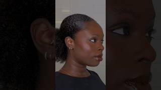 Low Tension Sleekish Ponytail  Natural Hair Hairstyle 🫶🏾 [upl. by Arramahs]