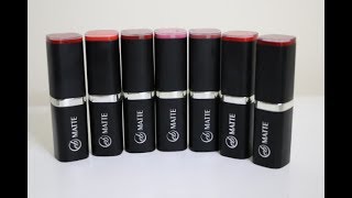 Ever Bilena Matte Lipstick Swatches [upl. by Michelina562]