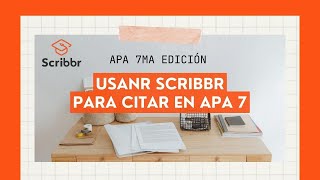 📚 Cómo USAR el Generador de SCRIBBR para Referencias APA 7 📑 [upl. by Bergeman]