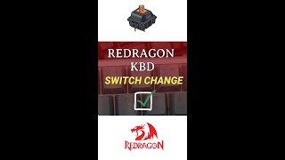 REDRAGON SWITCH CHANGE  EXPLAINED  NO PCB SOLDERED  KNOCKOUT CREATOR reels redragon viral [upl. by Suivart]