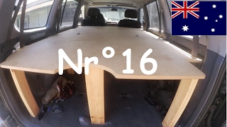 Bett ins Auto bauen  Work and Travel Australien Nr 16 [upl. by Nehpets]