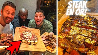 Un STEAK en OR comme RIBERY pour la BRIGADE  GOLD STEAK  VLOG 1064 [upl. by Saied820]