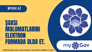 mygovaz qeydiyyat  mobil app  qeydiyyat adresiniz elektron formada [upl. by Aihsened]