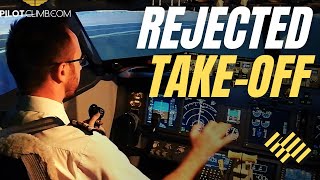 How to Rejected The Takeoff on a Boeing 737 [upl. by Yesdnil867]