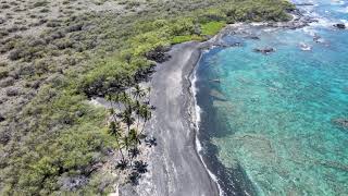 Keawaiki Bay Drone Flyby HD [upl. by Adnilam]