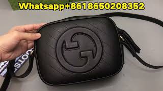 GUCCI BLONDIE SMALL SHOULDER BAG Black Review from BOOTSFY [upl. by Zorah]