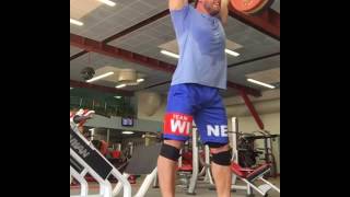 175kg385lb x 5 Push Press  Dmitry Klokov  Olympic Weightlifting [upl. by Gonnella70]