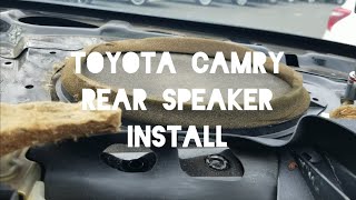 19972001 Toyota Camry rear speaker replacement [upl. by Shevlo254]