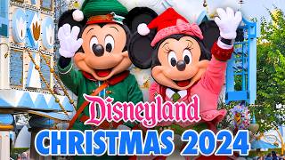 Disneyland Christmas 2024  Walkthrough Parade Characters Rides amp Merchandise 4K POV [upl. by Najtsirk]